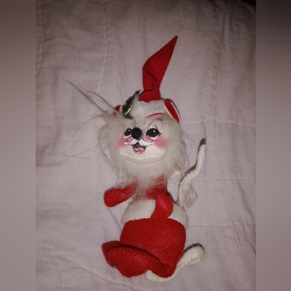Vintage Annalee 1970 Santa Mouse Posable Doll 8" Tall Christmas - Picture 3 of 10